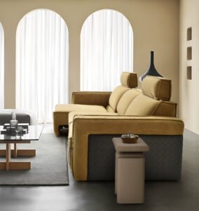 Lying Flat Sectional Sleep Reclining Electric Sofa Bed JHB195