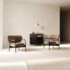 Simple Minimalist Velvet Comfort Fabric Leisure Chair JHB206