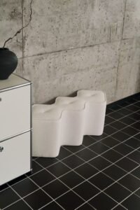 Entrance Furry Foot Rest Stool JHB164A