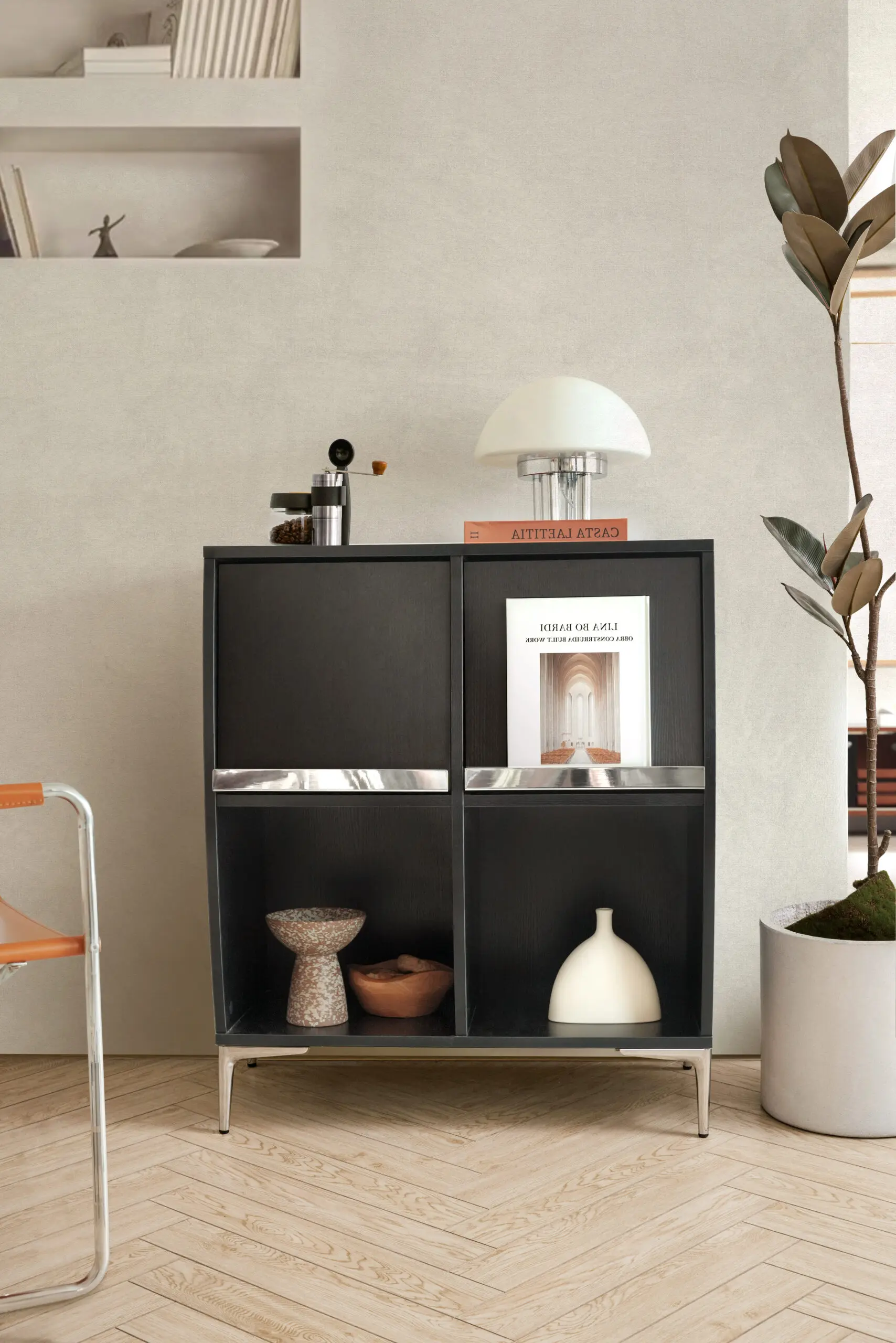 Minimalist Multi-Functional Wooden Storage Cabinet HE3709