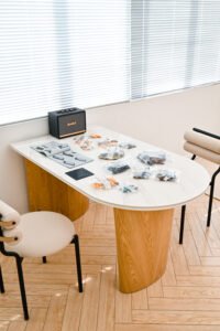 Modern Oval Peninsula Table A963