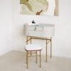 Fashion Wooden Oval Makeup Table HE6275