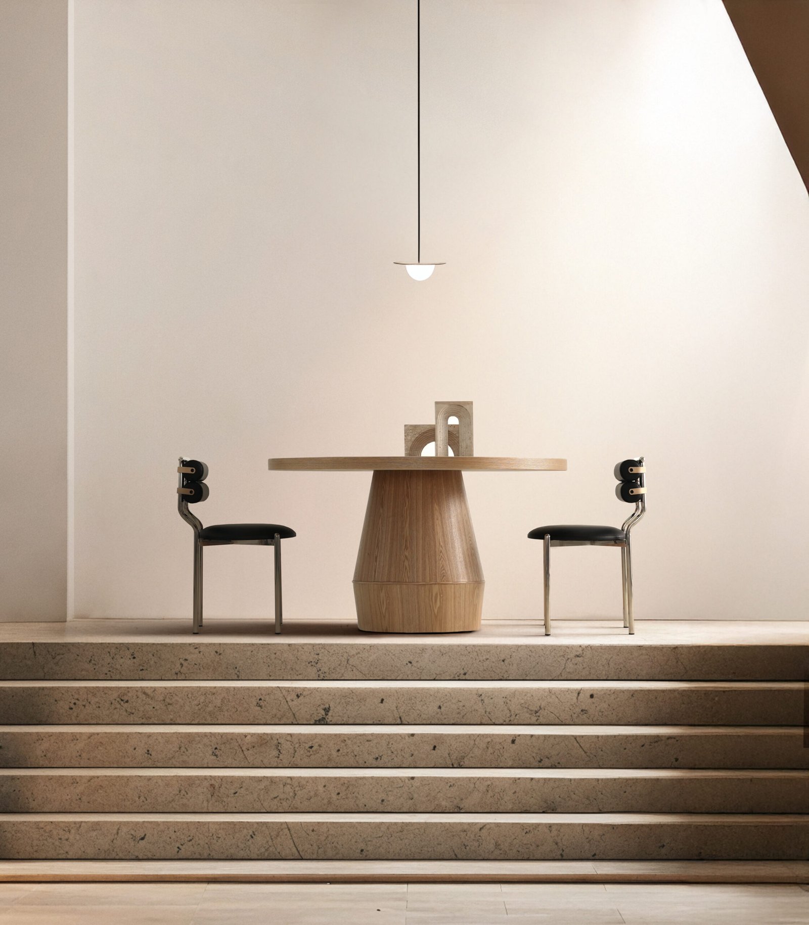 Mushroom Shaped Round Dining Table A974