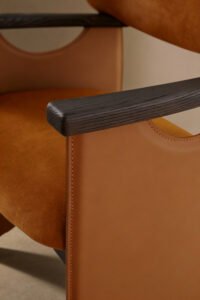 Luxury Modern Armchair Nordic Solid Wood Dining Chair B961