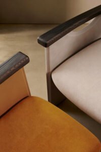Luxury Modern Armchair Nordic Solid Wood Dining Chair B961