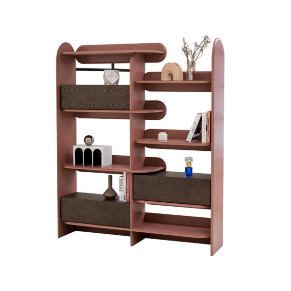 HE5653H (14) Simple Wooden Book Shelf HE5653B