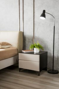 Modern Base Wood Bedside Table HE6219B