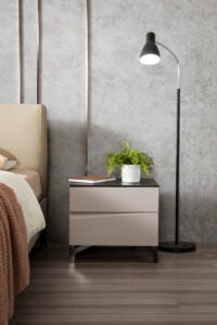 Modern Base Wood Bedside Table HE6219B