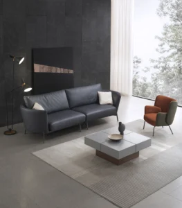 Modern Upholstered Leather Corner Sofa JHB169