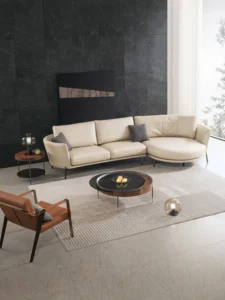 Modern Upholstered Leather Corner Sofa JHB169