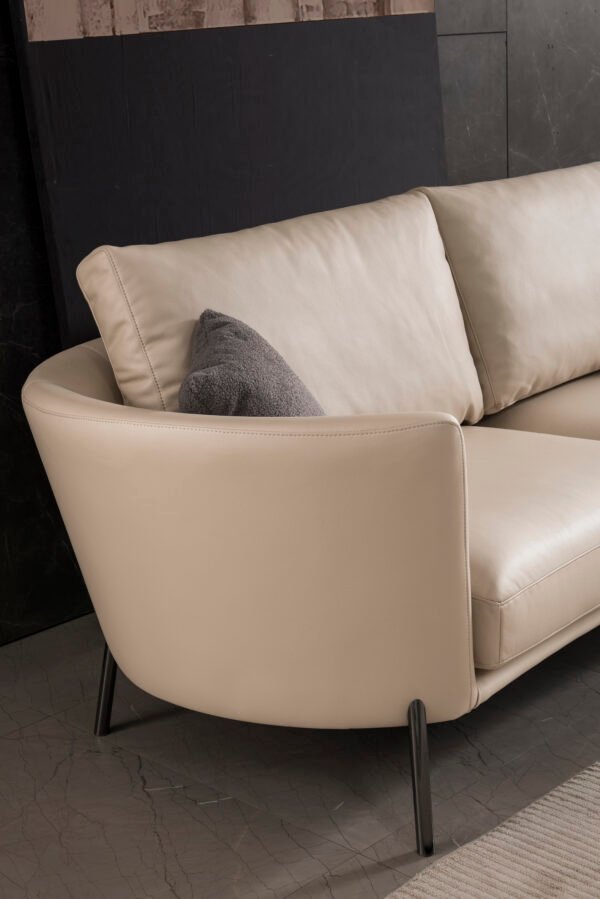 Modern Upholstered Leather Corner Sofa JHB169