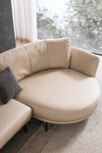 Modern Upholstered Leather Corner Sofa JHB169