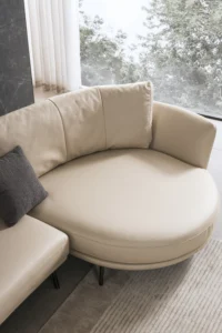 Modern Upholstered Leather Corner Sofa JHB169