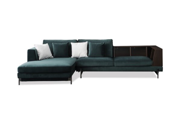 Modern Storage Function Velvet Sofa JHB113