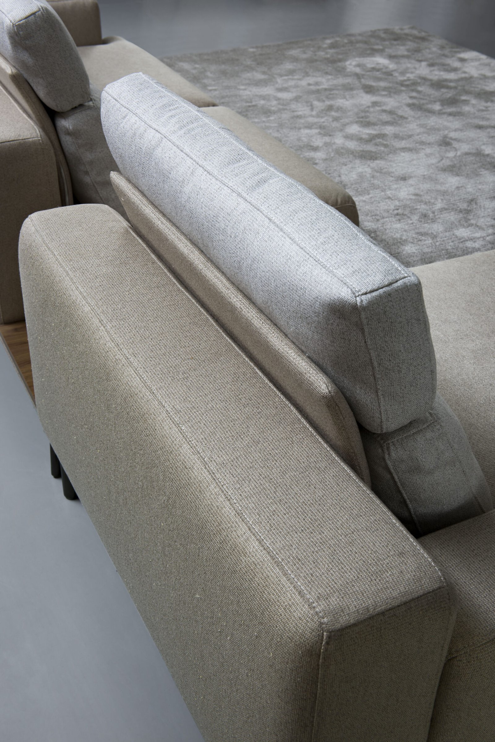 L Shape Chaise Fabric Sectional Sofa JHB136