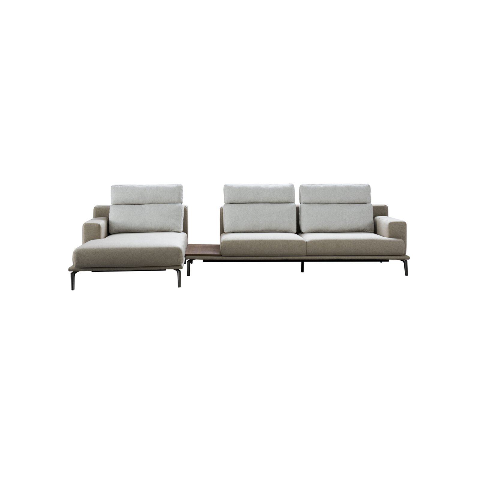L Shape Chaise Fabric Sectional Sofa JHB136