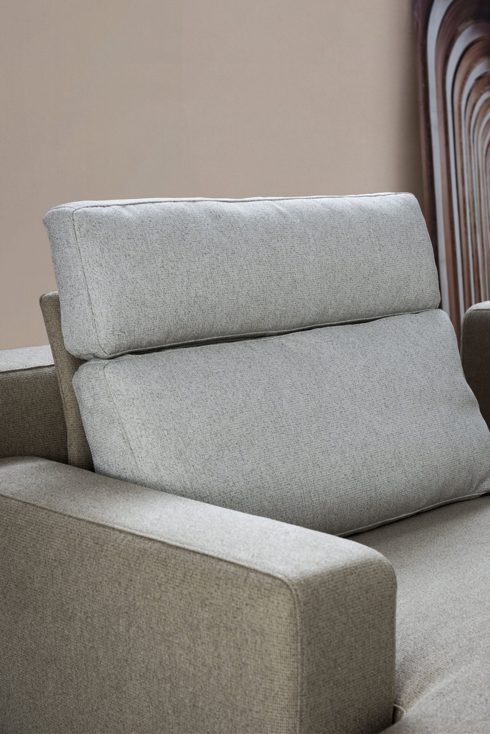 L Shape Chaise Fabric Sectional Sofa JHB136