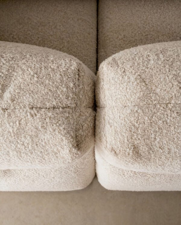 Upholstered Fabric Leather Feather Section Couch JHB211