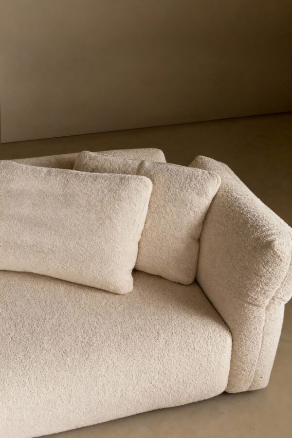 Upholstered Fabric Leather Feather Section Couch JHB211