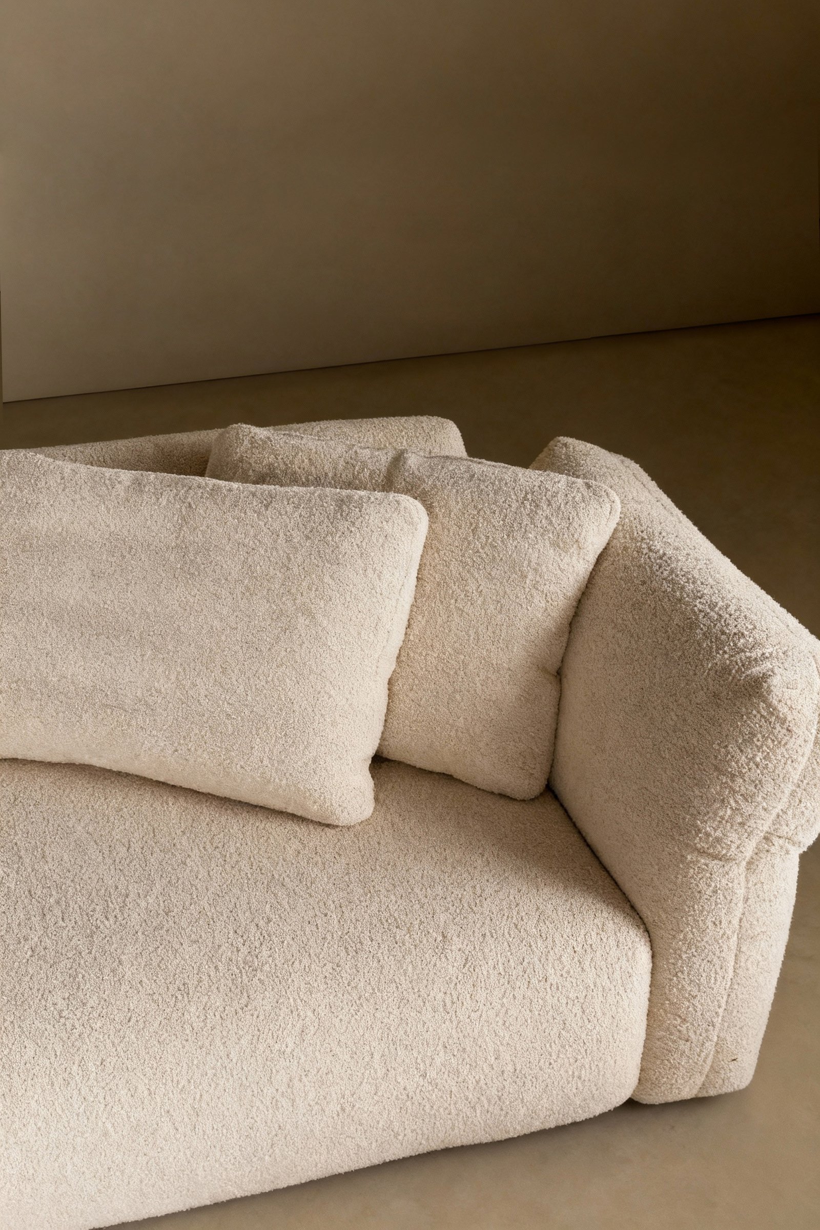 Upholstered Fabric Leather Feather Section Couch JHB211