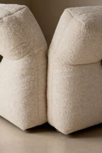 Upholstered Fabric Leather Feather Section Couch JHB211