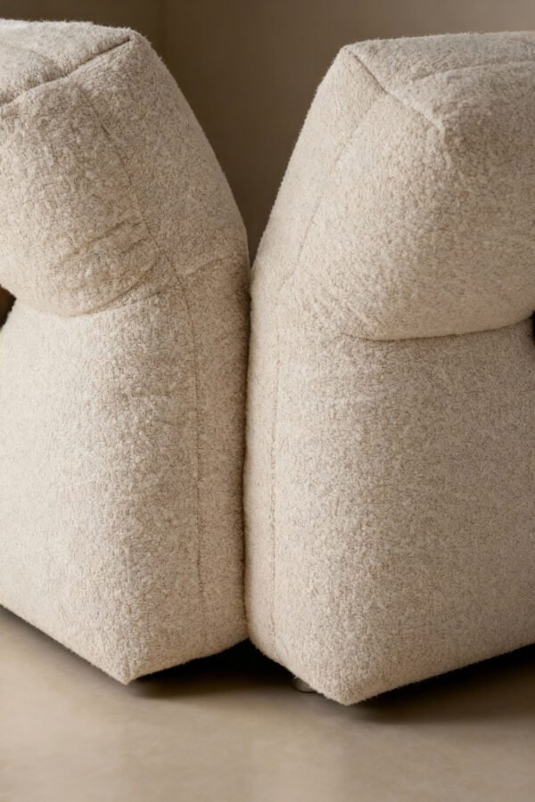 Upholstered Fabric Leather Feather Section Couch JHB211