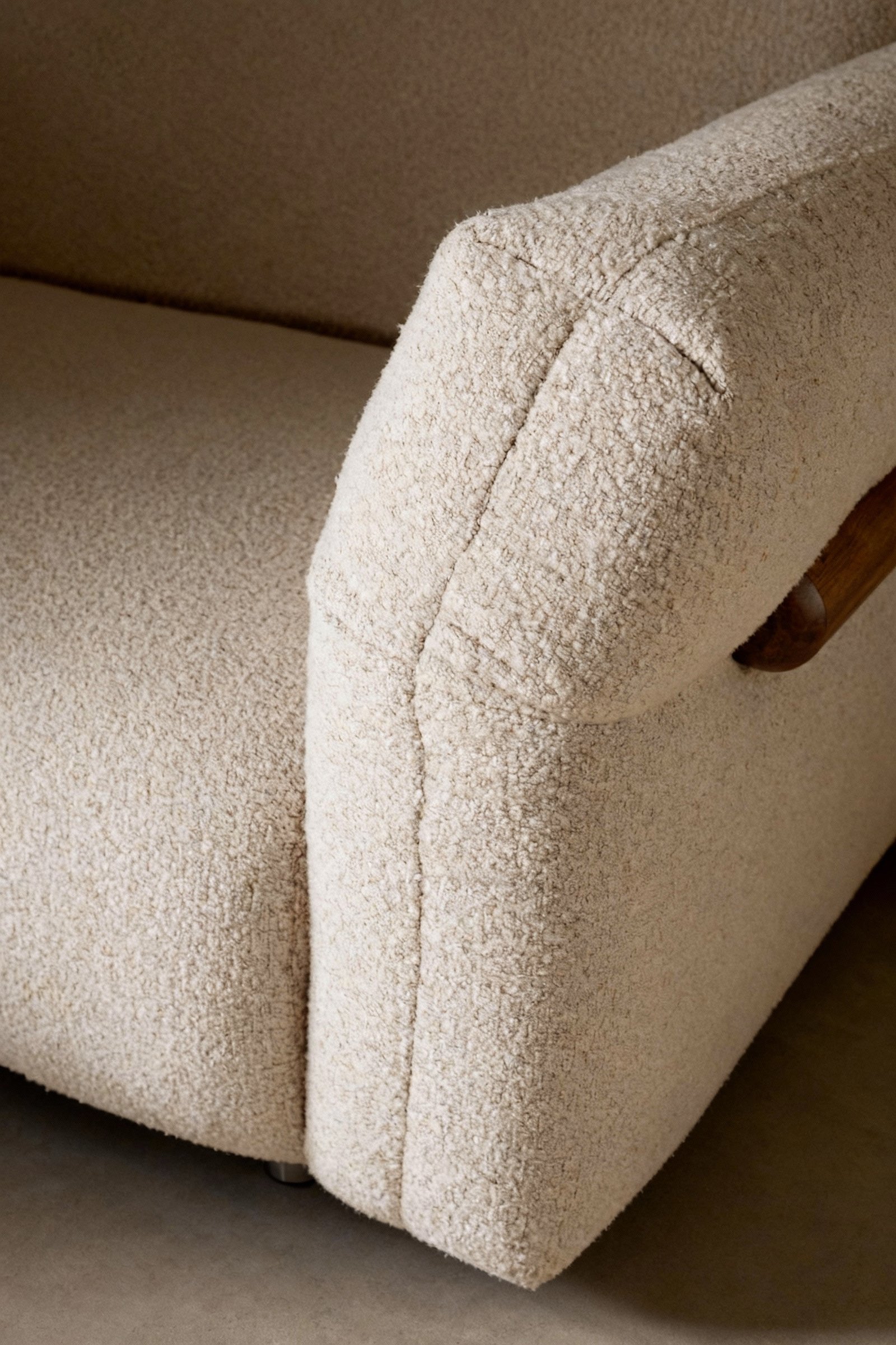 Upholstered Fabric Leather Feather Section Couch JHB211