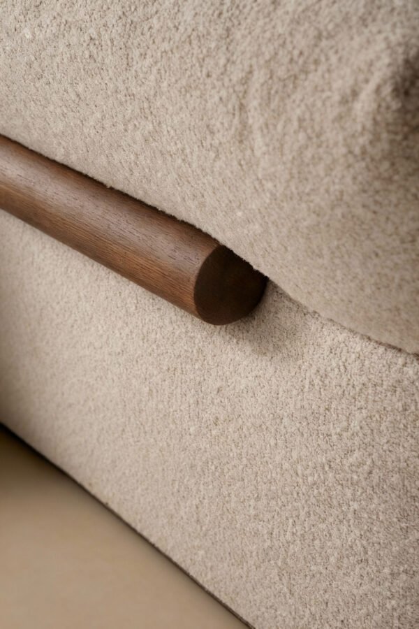 Upholstered Fabric Leather Feather Section Couch JHB211