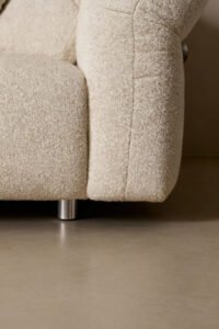 Upholstered Fabric Leather Feather Section Couch JHB211
