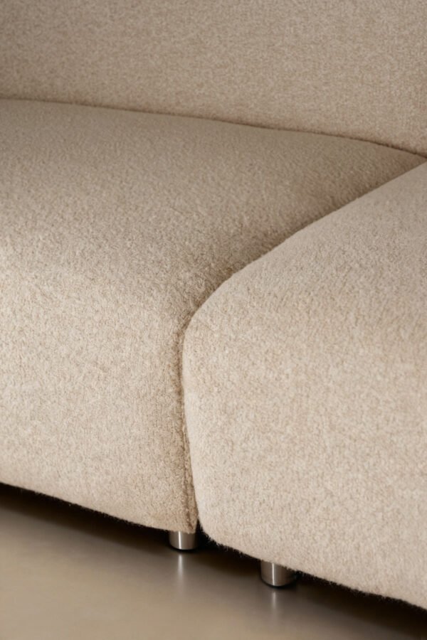 Upholstered Fabric Leather Feather Section Couch JHB211