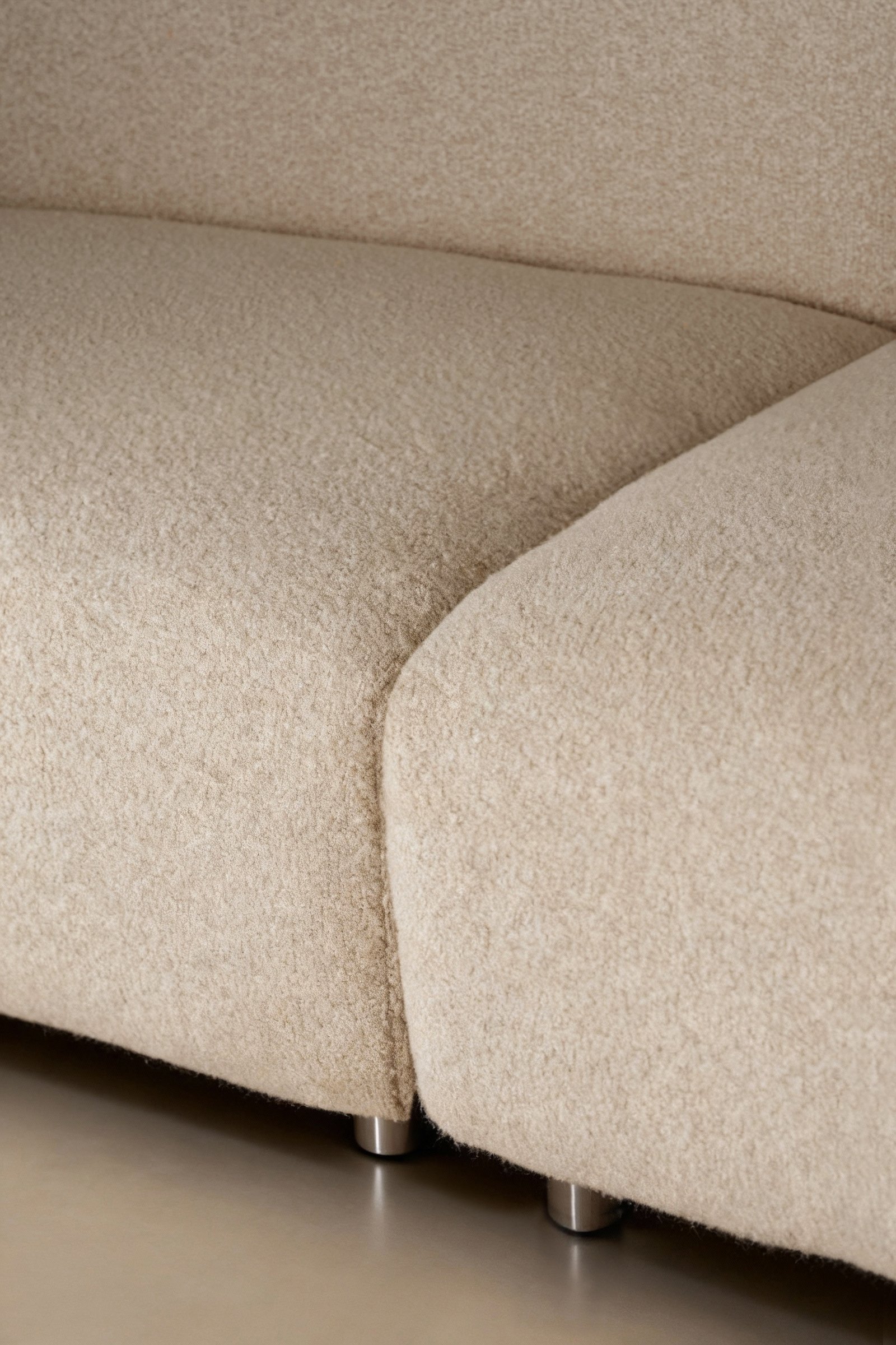 Upholstered Fabric Leather Feather Section Couch JHB211