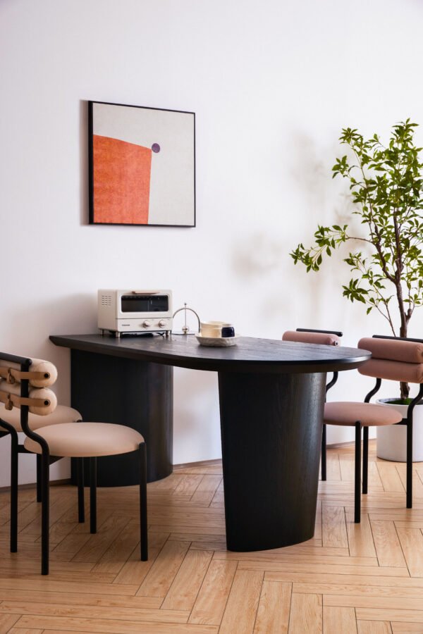LXWH19854 Modern Oval Peninsula Table A963