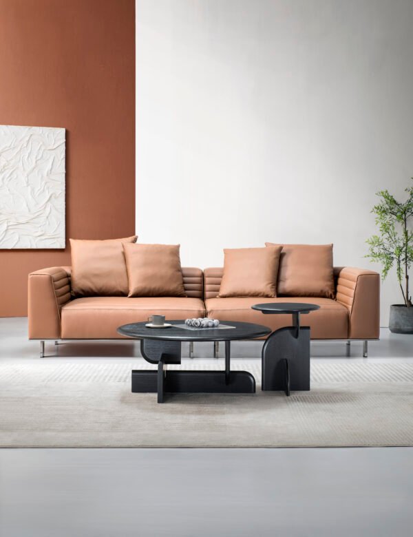 UN007 (5) Nordic Italian Genuine Leather Sofa UN007