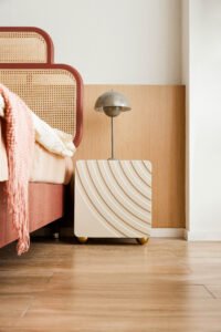 Vortex Patterned Nightstand HE6277