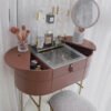 Fashion Wooden Oval Makeup Table HE6275