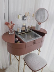 Fashion Wooden Oval Makeup Table HE6275