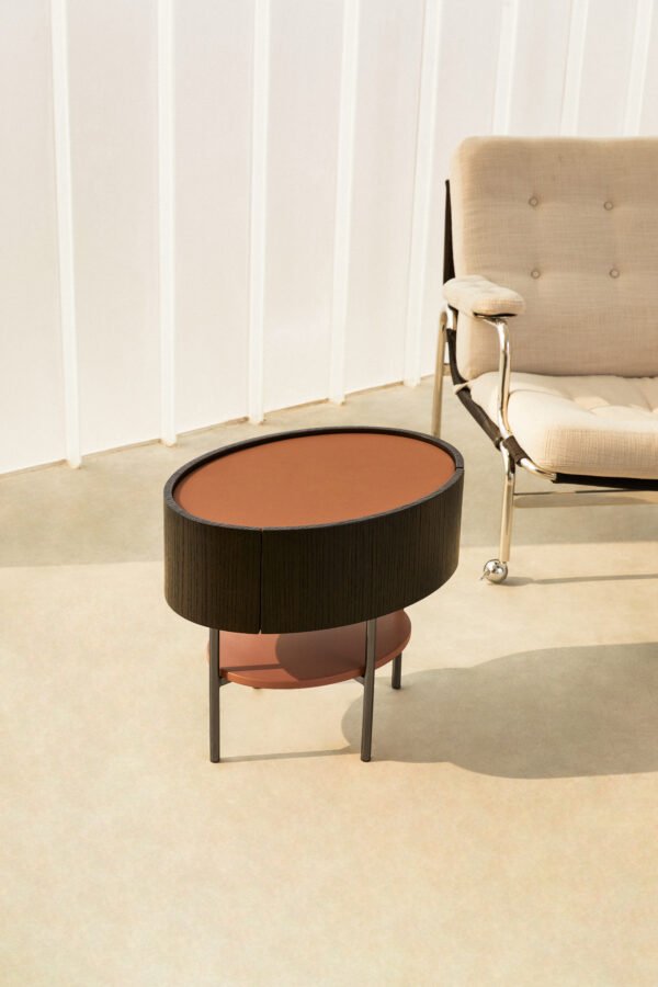 whlx2172 Modern Oval Bedside Table HE6276