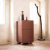 Vortex Patterned Double-layer Storage Cabinet HE3689
