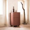 Vortex Patterned Double-layer Storage Cabinet HE3689