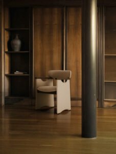 Luxury Modern Armchair Nordic Solid Wood Dining Chair B961