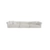 Upholstered Fabric Leather Feather Section Couch JHB211