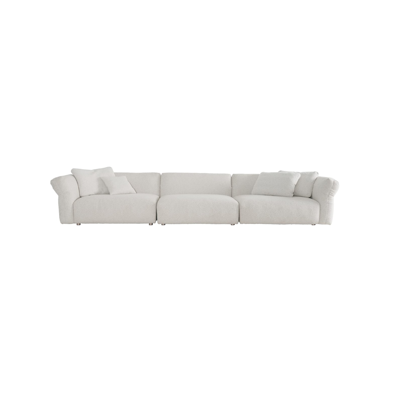 Upholstered Fabric Leather Feather Section Couch JHB211