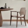 Wooden Dining Chair With Armrest B909