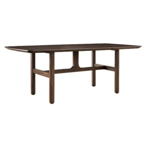 A949A (1) High-End Wood Rectangular Dining Table A949