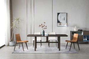 High-End Wood Rectangular Dining Table A949