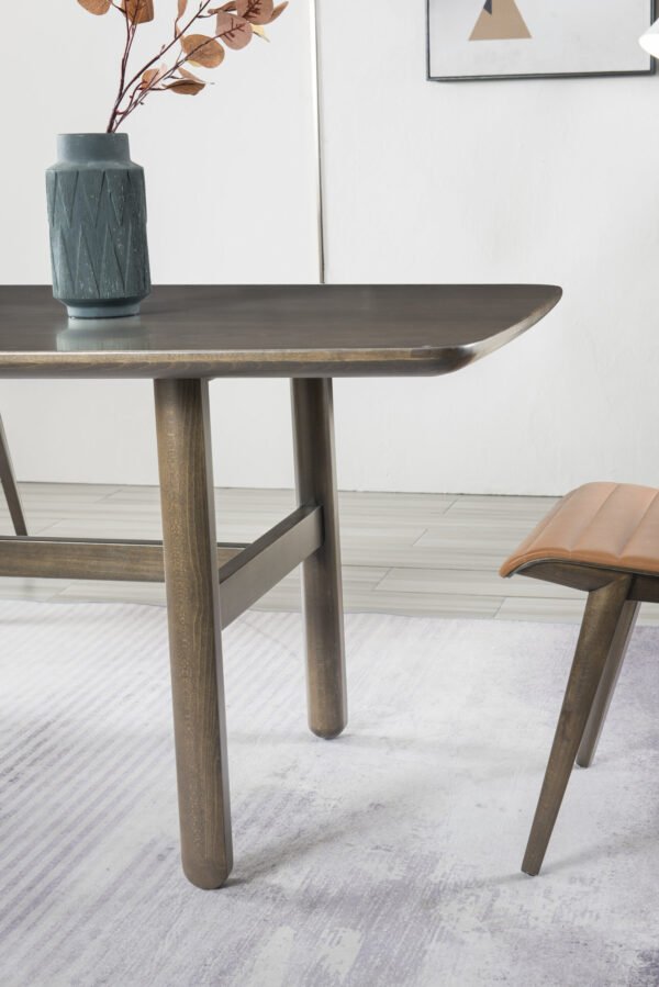 A949+B904D (3) High-End Wood Rectangular Dining Table A949