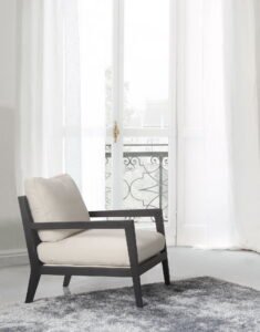 Fabric Side Lounge Armchair B884