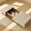 Walnut Wood with Storage 4 Drawers Coffee Table C183