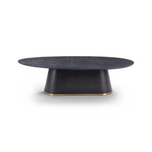 C279A木面 (2) Luxury Oval Round Coffee Table C279A