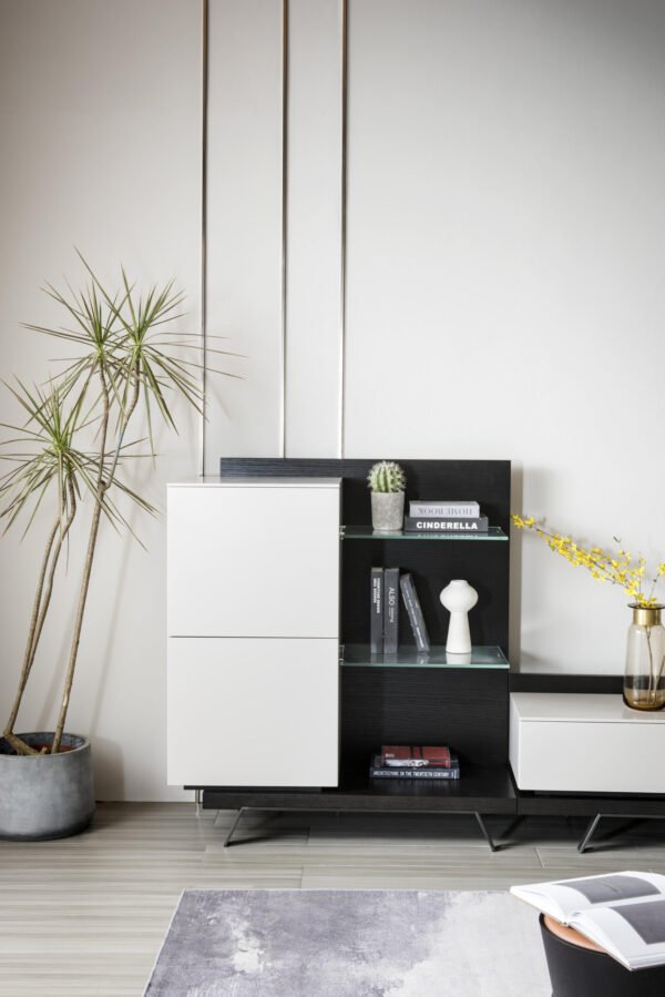 HE3682 (2) TV Stand Cabinet Storage HE3682